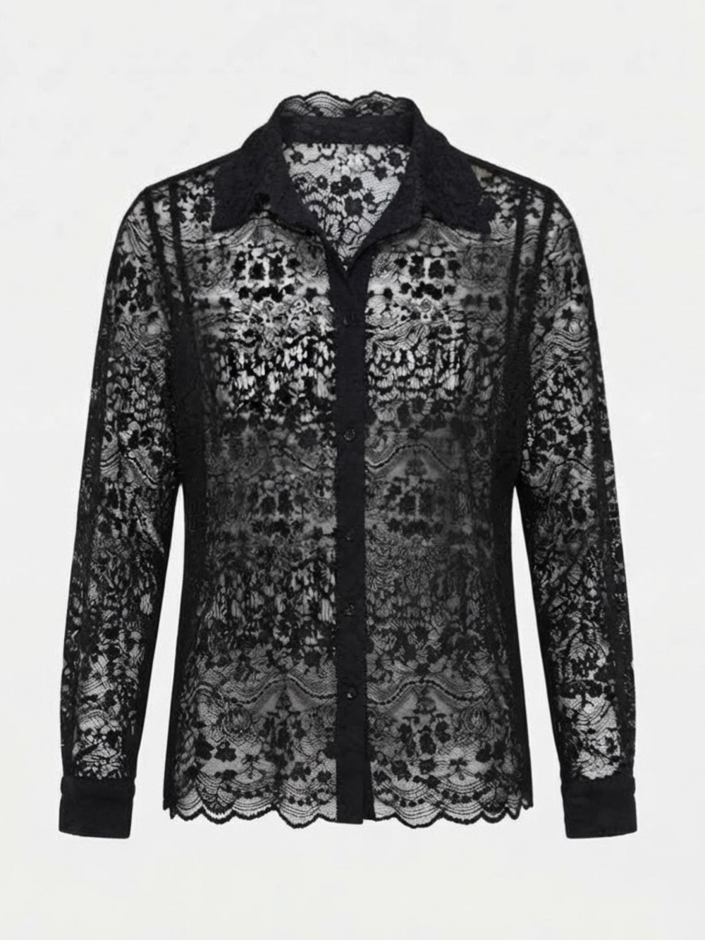 Ultra Pink embroidered Black shirt
